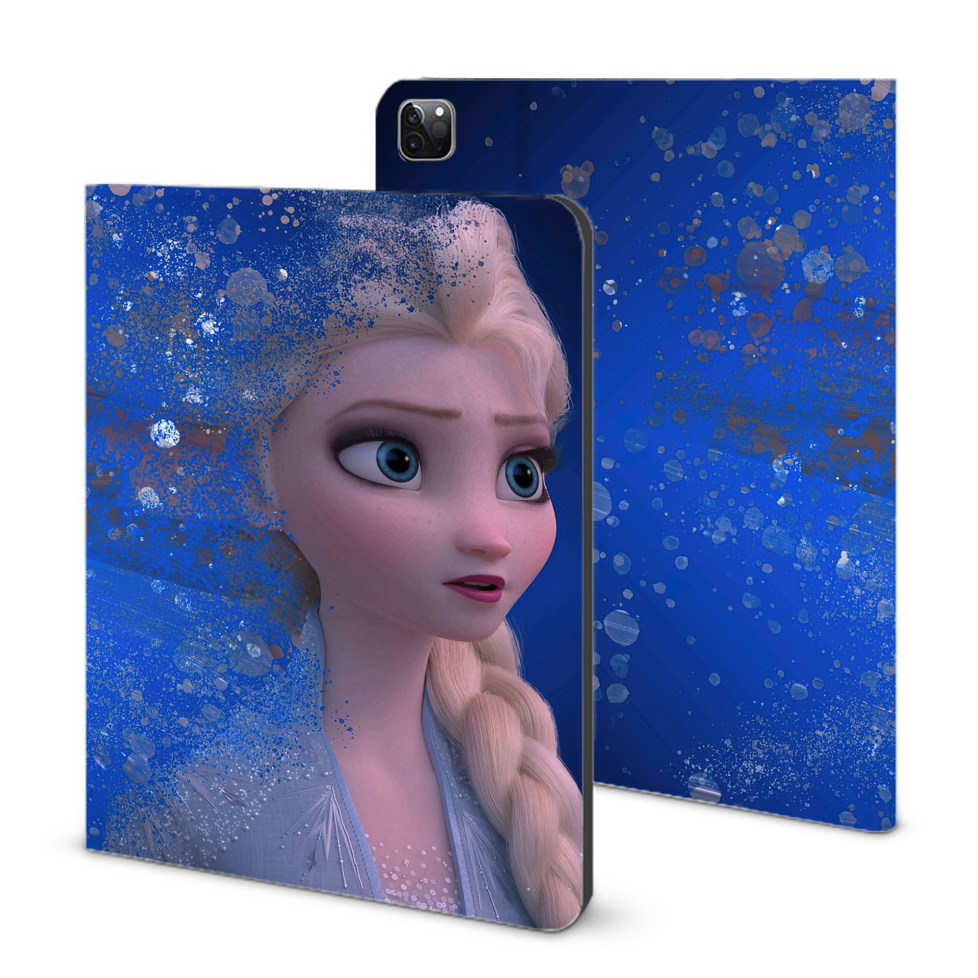 （画像用） アナと雪の女王 アンナ エルサ Frozen Anna Elsa IPad ケース ブック型 PUレザー TPU 耐衝撃 軽量 薄型 ペン収納なし 全面保護 IPad 各モデル対応